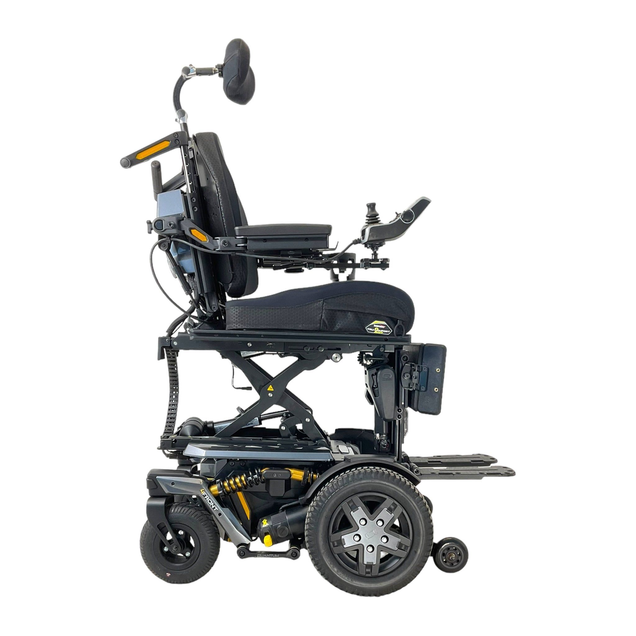 Pride Mobility Quantum 4Front Power Chair | 18 x 20 inch Seat | Seat Elevate mobility scooter hoist prices uk