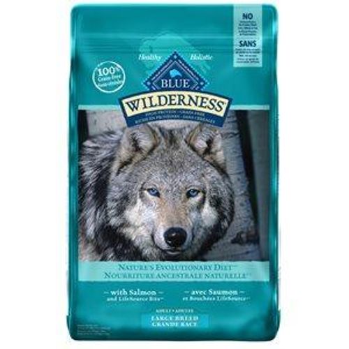 Blue Buffalo Wilderness nourriture pour chien grande race - haute teneur en protéines et sans céréales au saumon