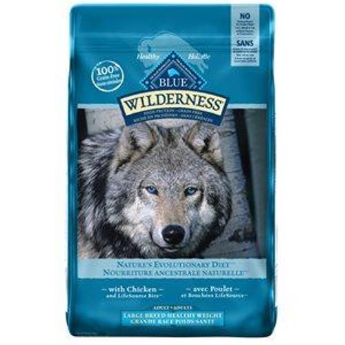 Blue Buffalo Wilderness nourriture pour chien grande race contrôle du poids - haute teneur en protéines et sans céréales au poulet