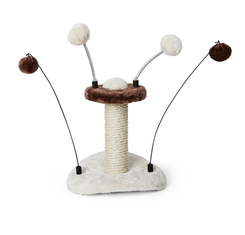 Bud'z Station De Jeu Avec Pompoms Et Poteau En Sisal