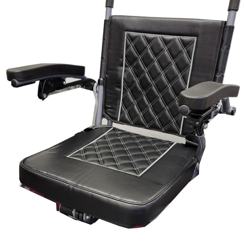 New Evaluation Evolution Automatic Folding Power Wheelchair | 18.5 x 18.5 inch Seat | Remote Control-Powered Folding  cost of mobility scooters USA