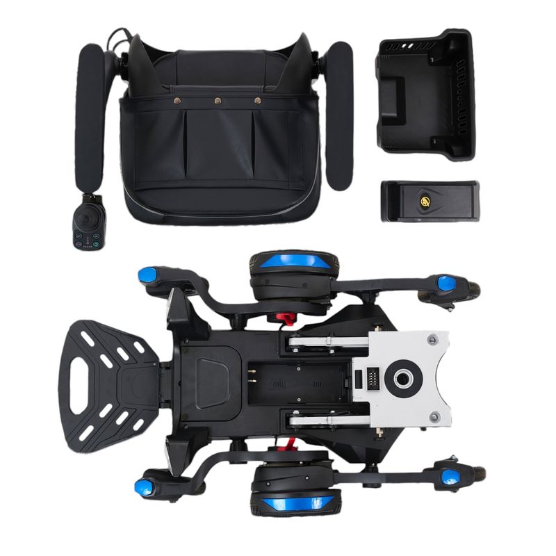 New Golden Buzzaround CarryOn Folding Power Chair | 18 x 17 inch Seat | Lightweight &amp; Easy Disassembly!  motability co uk scooters