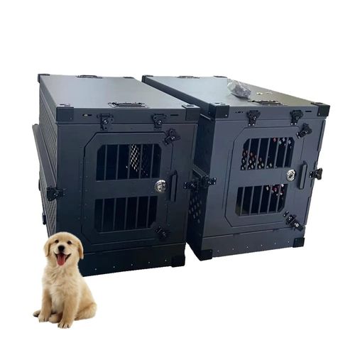 48Aluminum XXL Collapsible Dog Crate For Large Dog Rottweiler Kennel Carrier Cage