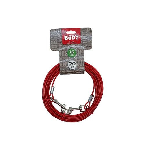 Bud'z Câble D'attache 20 pieds (jusqu'à 15 Lbs)