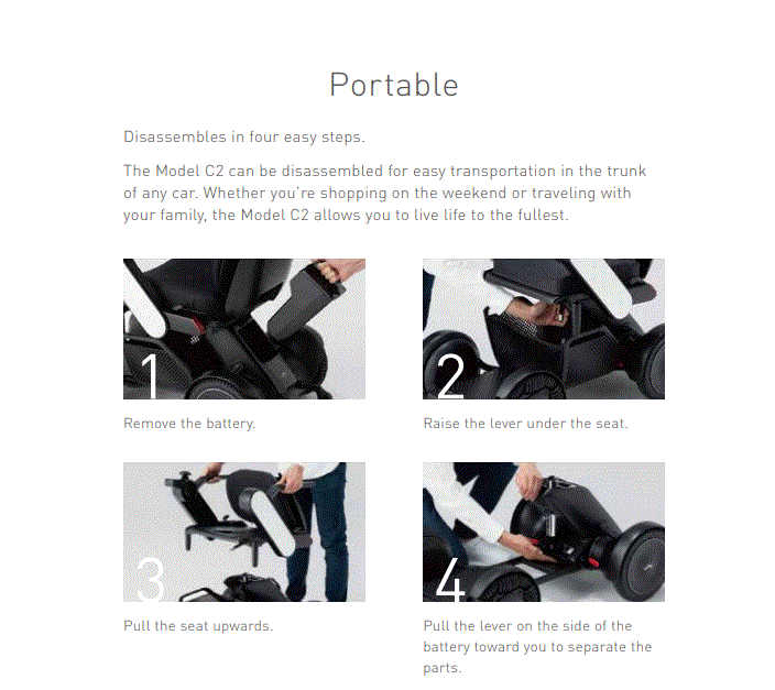 Mobility Scooters Hoppers Crossing  Whill Model C2 Powerchair