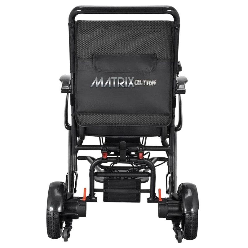 Matrix Ultra Lightweight Folding Electric Wheelchair | 16 x 16 inch Seat | Carbon Fiber Frame  cost of mobility scooters USA