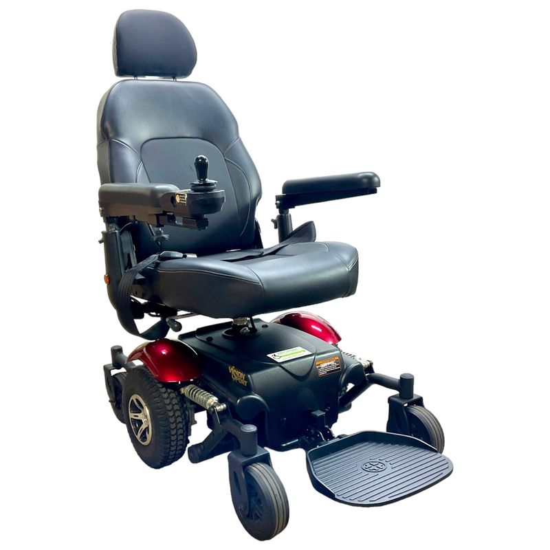 2019 Merits Vision Sport Power Wheelchair with Swiveling Seat | 20 x 18 inch Seat | Folding &amp; Reclining Backrest  cost of mobility scooters USA