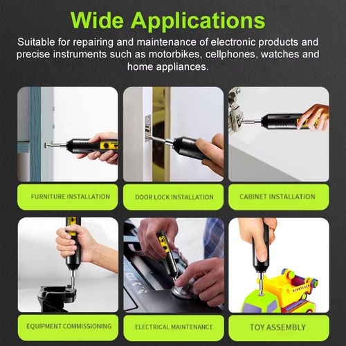 Conjunto de Ferramentas a Bateria para Varejo: Parafusadeira Elétrica Sem Fio, Furadeira de Mão Mini Recarregável, Parafusadeira de Impacto Pequena