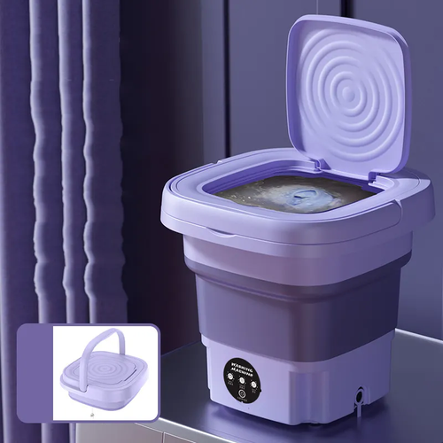 Accueil Portable pliant semi-automatique bébé vêtements sous-vêtements chaussettes mini machine à laver pour voyager