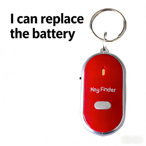 Smart Tracker Key Finder Locator Wireless Anti-Lost LED Light Sound Control Whistle Alarm Keychain