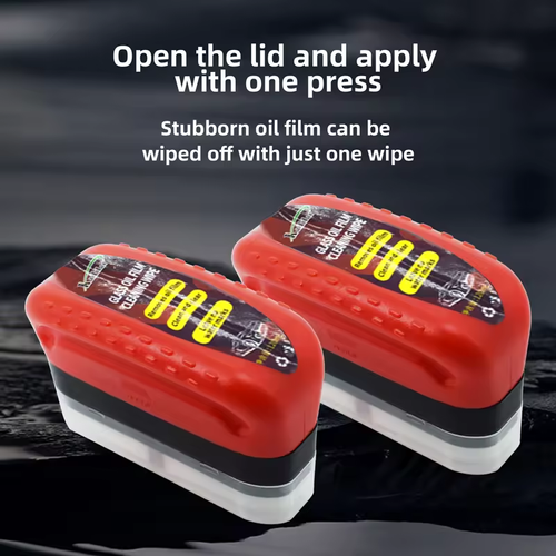 Factory Price 2026 Automotive Oil Film Cleaning Brush Glass Oil Film Cleaner with Reusable Foam Sprayer