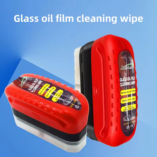 Factory Price 2026 Automotive Oil Film Cleaning Brush Glass Oil Film Cleaner with Reusable Foam Sprayer
