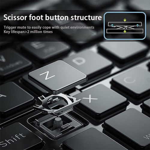 New BT Wireless Keyboard Foldable Folding Wireless Keyboard for iPad Tablet Smartphone