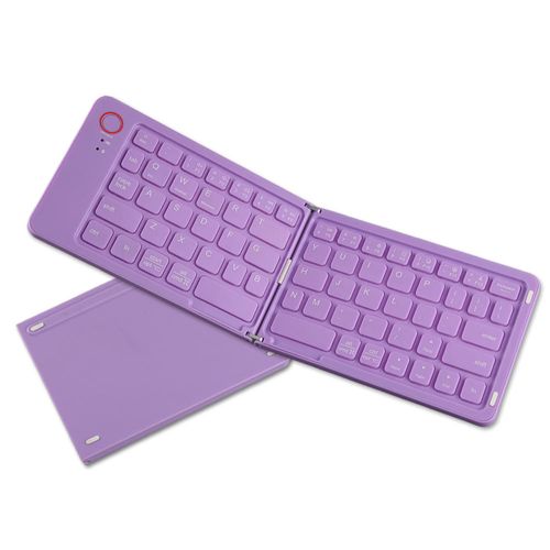 New BT Wireless Keyboard Foldable Folding Wireless Keyboard for iPad Tablet Smartphone
