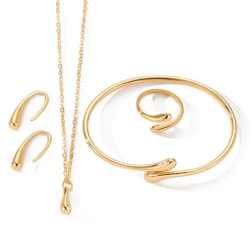 Alloy Pointer Luxury Niche Female Students Fashion Rectangle Jewelry Ladies Quartz Watch Set for Women