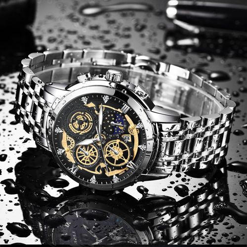 New Design Top Brand Business High Quality Back Classic Analog 3atm Water Resistant Quartz Stainless Steel Waterproof Men Watch