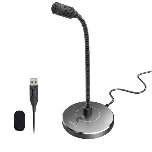 G009 Grey USB Gooseneck Microphone