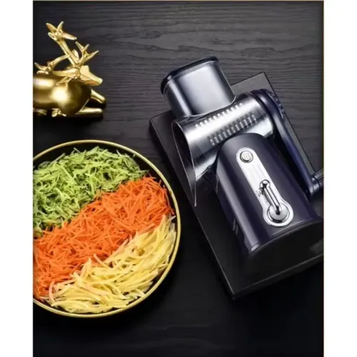 Vegetable Slicer Cutter Manual Drum Grater Multifunction Rotary Cheese Grater Kitchen Veggie Chopper