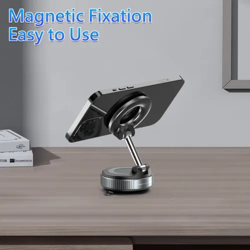 Universal Magnetic Car Phone Holder Strong Vacuum Suction Cup Mount