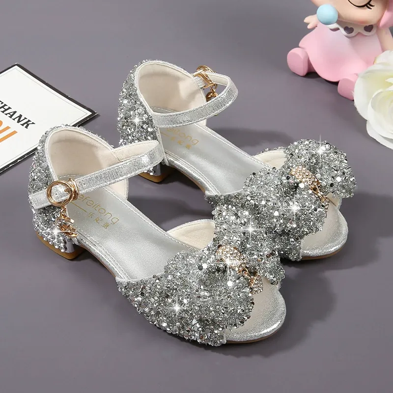 crystal children's high heels