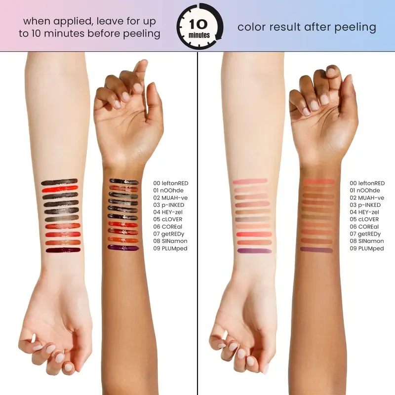 LIP LINER STAY-N - Peel-Off Lip Liner Stain - All Day & Night Lipliner with Hyaluronic Acid & Vitamin E -
