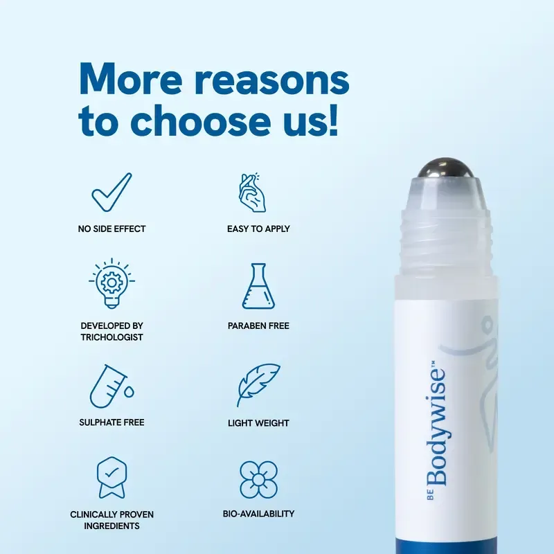 Be Bodywise Advanced Hair Growth Roll-On Serum 3% Rosemary 2% Aminexil 3% Redensy 2%