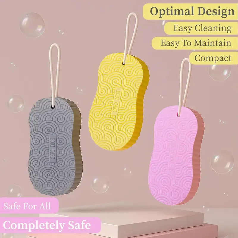Magic Exfoliating Bath Sponge,3D Super Soft Exfoliating Bath Sponge