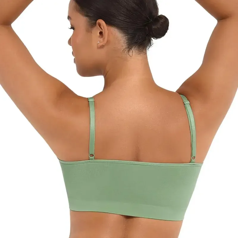 FeelinGirl Women's Wireless Sculpt Bra Comfort Bralettes No Underwire Unlined Cami Bra Seamless Tshirt Bras