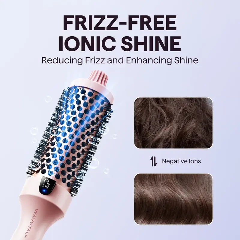 Wavytalk Blowout Boost Ionic Thermal Brush 1 Inch with LED Display
