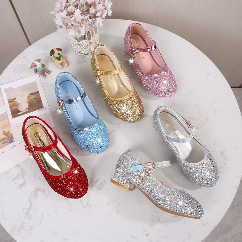 crystal children's high heels