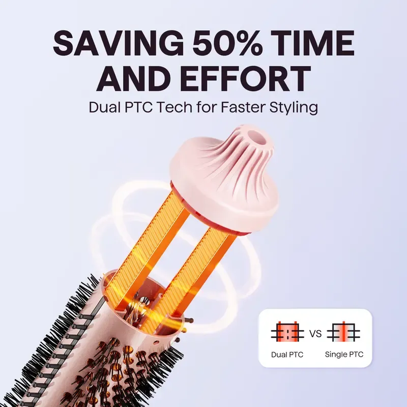 Wavytalk Blowout Boost Ionic Thermal Brush 1 Inch with LED Display