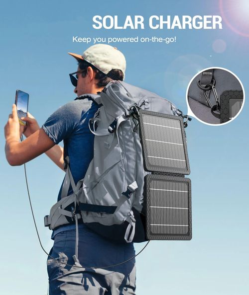 Solar folding charger