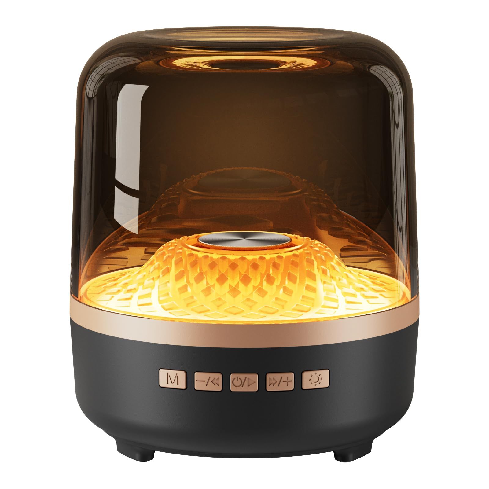 Bluetooth Speaker with HD Sound and Lights, Portable Wireless, Long-lasting battery life, TWS Pairing, for Home-Party-Outdoor-Travel-Beach, Stocking Stuffers, White Elephant Gifts for Adults