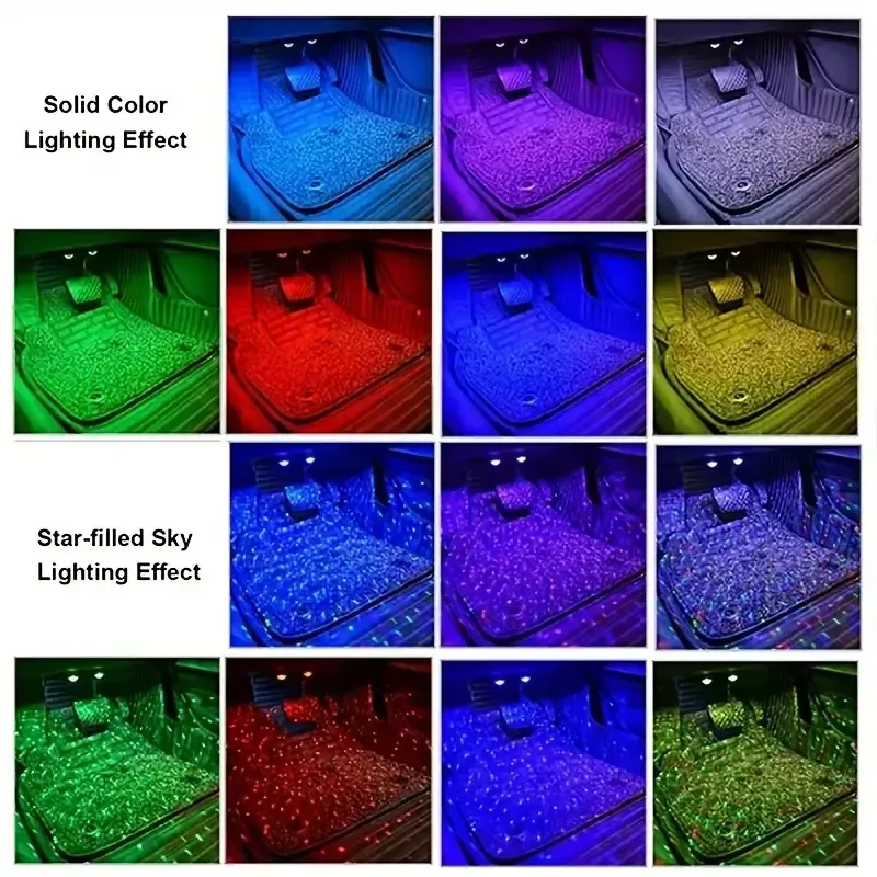 Car Footwell RGB Star Ambient Light Kit