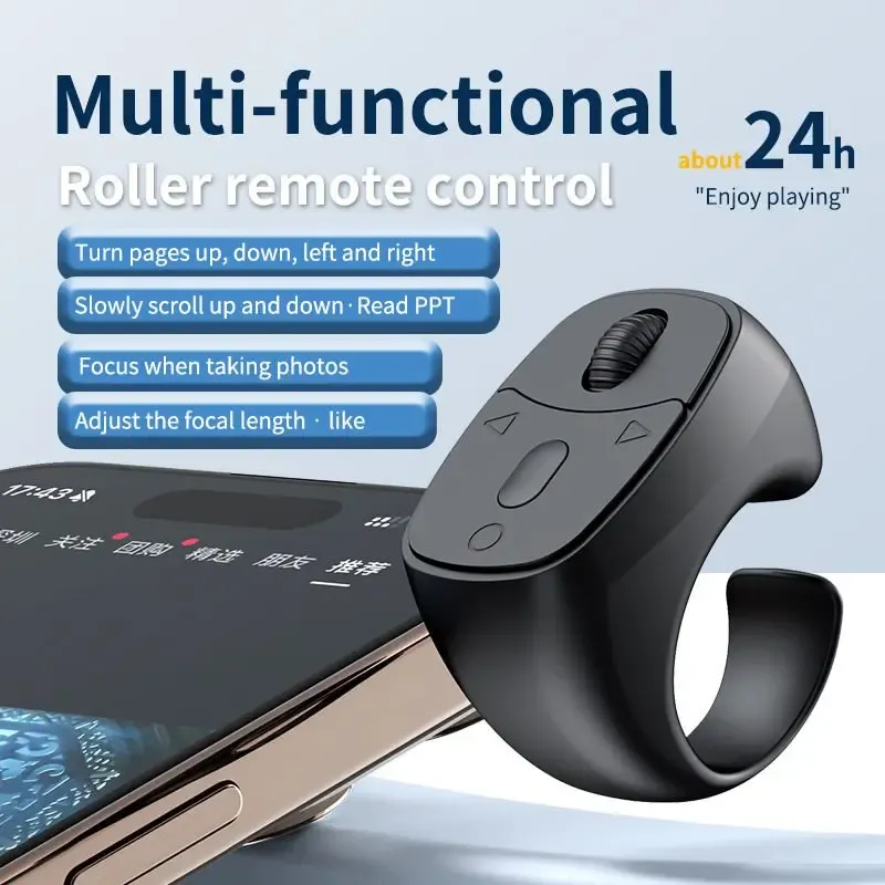 Bluetooth Ring Scroll Remote Control