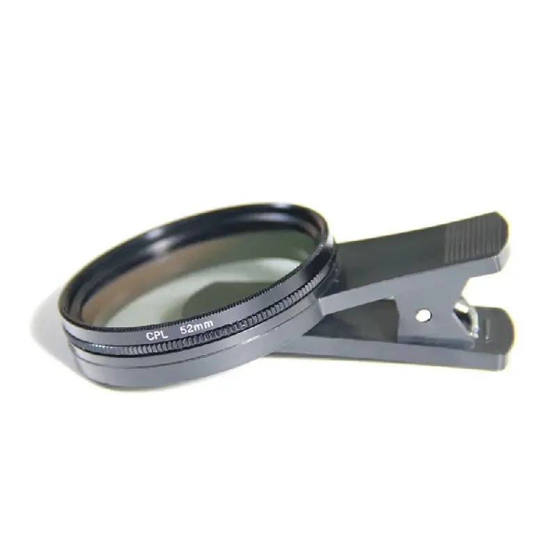 52mm Clip-on CPL Polarizing Filter for Phone Camera, HD Anti-Reflection Lens Filter