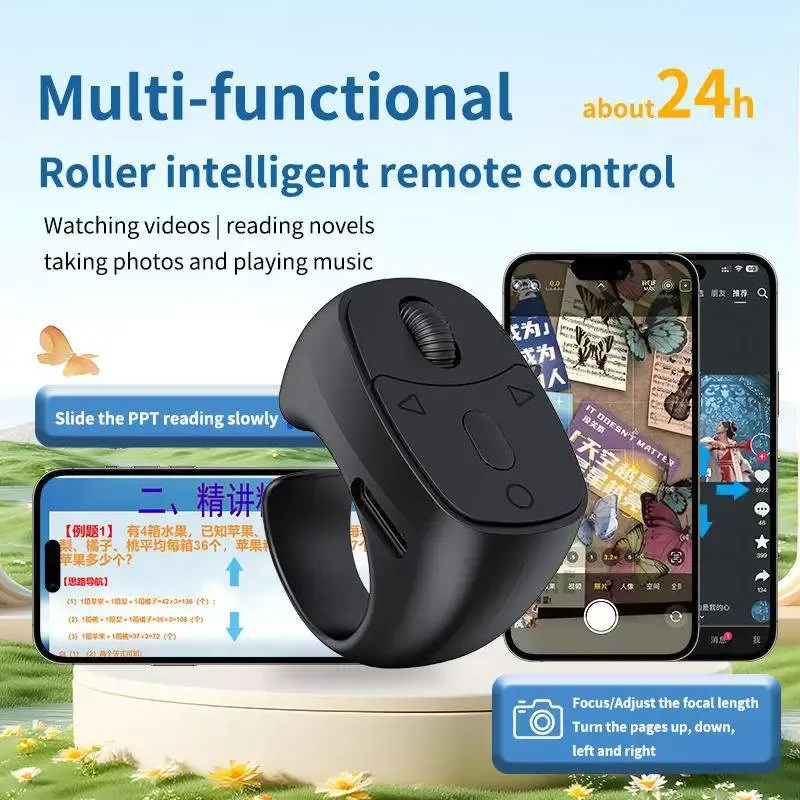 Bluetooth Ring Scroll Remote Control