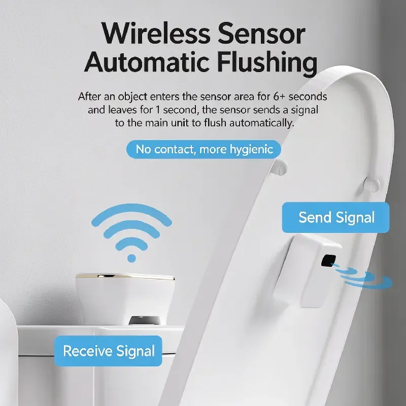 Smart Touchless Toilet Auto Flush Sensor