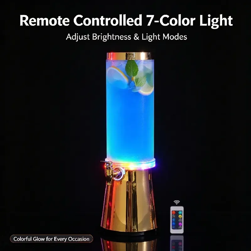 3L LED Light Up Drink Dispenser with Remote Control