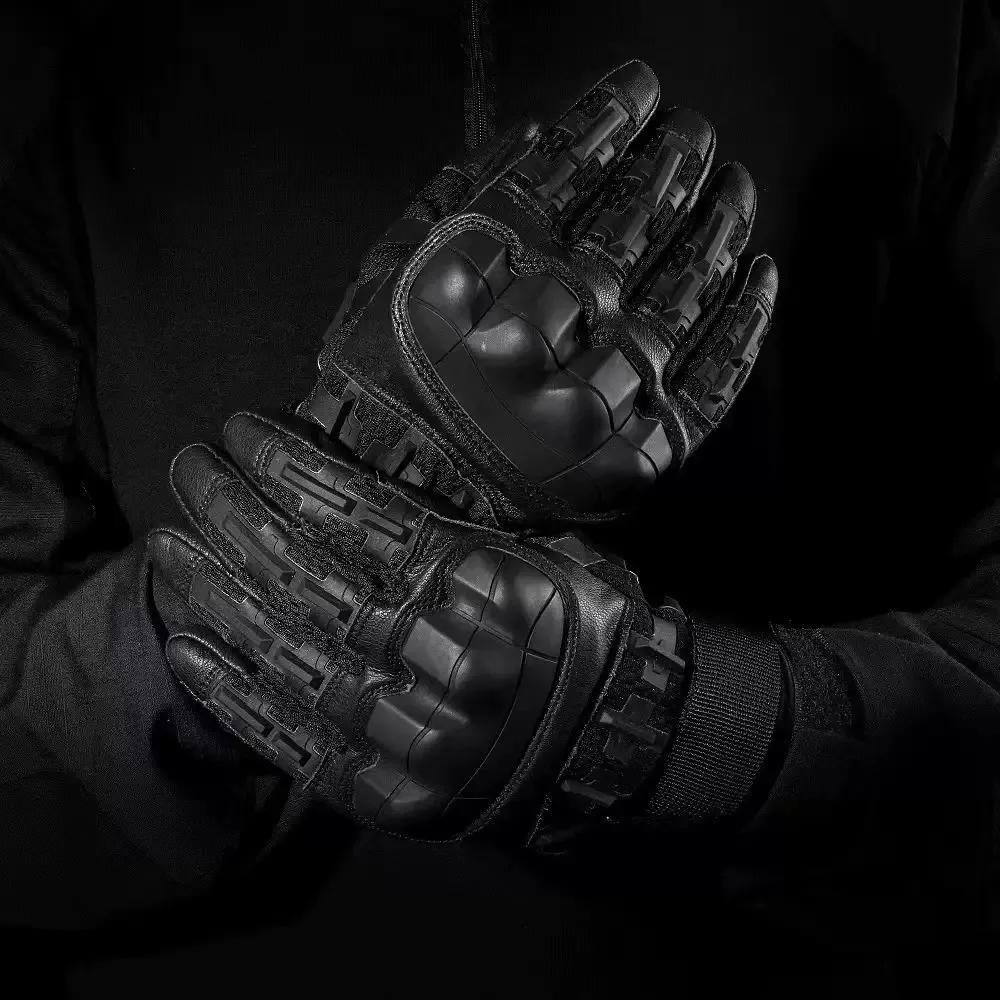 Tactical gloves five-finger touch screen outdoor sun protection non-slip motorcycle impact resistance wear-resistant L size