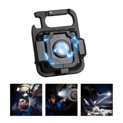 Mini Portable Pocket USB Rechargeable Flashlight COB Work Light LED Keychains Outdoor Emergency Camping Corkscrew Fishing