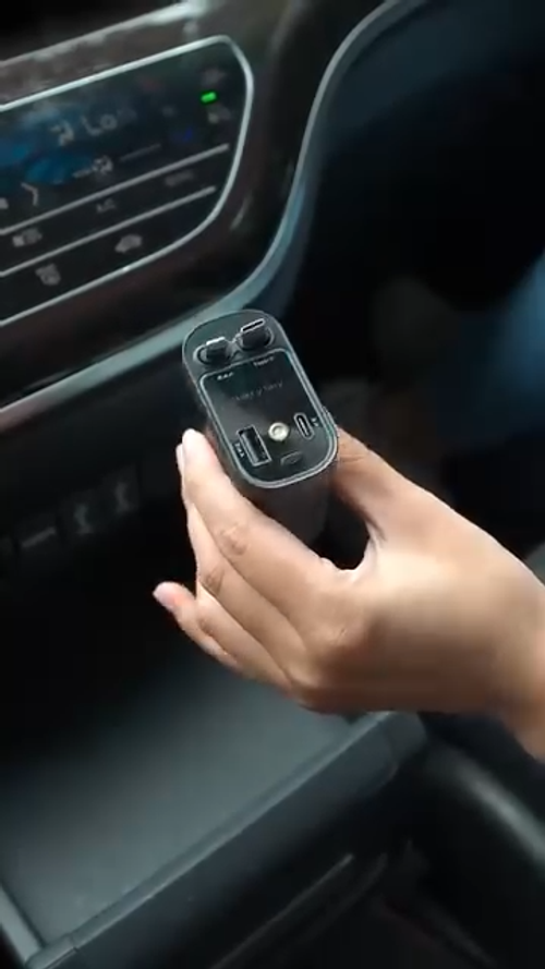 Car Fast Charger with Starry Sky Ambient Lighting