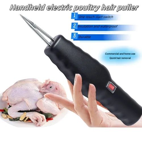 Household electric poultry plucker, plucking three chickens in 12 seconds