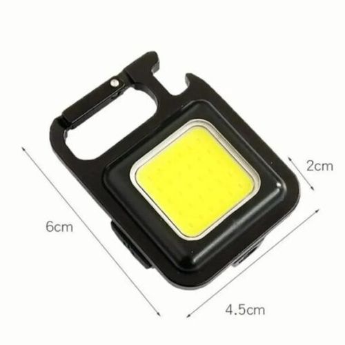 Mini Portable Pocket USB Rechargeable Flashlight COB Work Light LED Keychains Outdoor Emergency Camping Corkscrew Fishing