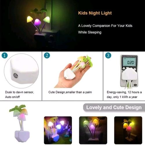 Sensor LED Mushroom Night Light