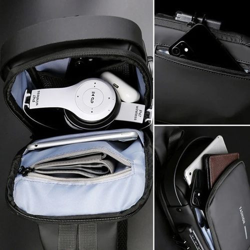 USB Charging Anti Theft Shoulder Bag