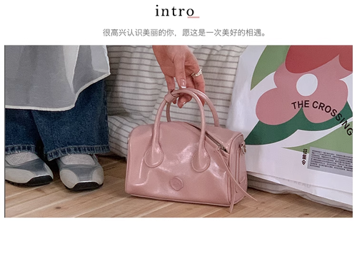 Micocah「蜜桃汽水」元气感小众女包斜挎包手提包通勤粉色枕头包