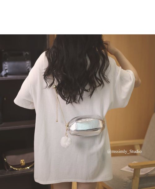 真皮银色斜挎链条小包包女式2025新款夏轻奢小众高级感超火小挎包