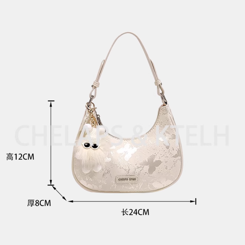 520情人节礼物新中式包包女2025新款月牙腋下包高级感小众斜挎包