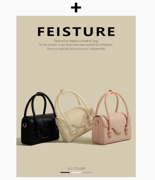 非池物奶油马卡龙手提小方包包女2025新款潮温柔石头纹单肩斜挎包